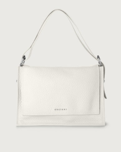 Borsa Orciani Pillow Soft A Spalla E Crossbody In Pelle Bianco B02113SOF-BIA
