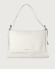 Borsa Orciani Pillow Soft A Spalla E Crossbody In Pelle Bianco B02113SOF-BIA