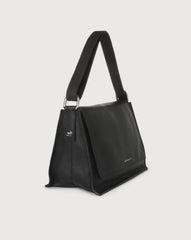 Borsa Orciani Pillow Soft A Spalla E Crossbody In Pelle Nero B02113SOF-NER