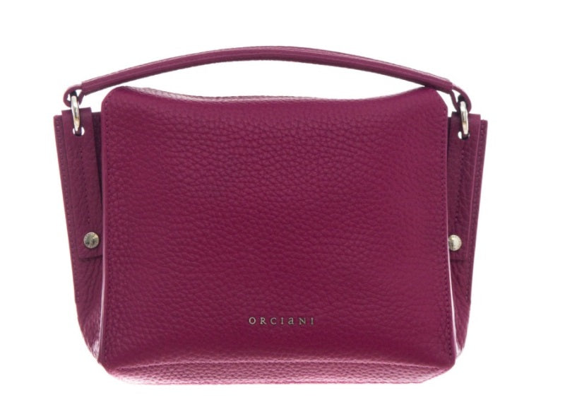 Borsa Orciani A Spalla Twenty Soft Media In Pelle Con Tracolla Magenta B02121SOF-MAG
