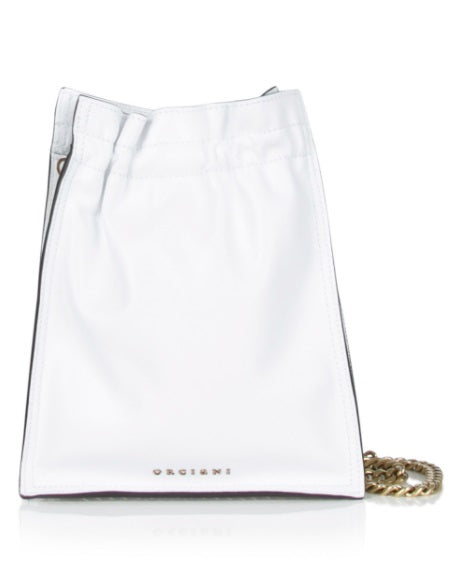 Mini Bag Orciani Petit Liberty In Pelle Con Tracolla Bianco SD0170LOT-BIA