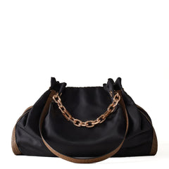 BORBONESE 913937AH9 480 - Borsa a spalla New Orbit Large Nero OP Naturale