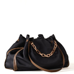 BORBONESE 913937AH9 480 - Borsa a spalla New Orbit Large Nero OP Naturale