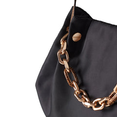 BORBONESE 913937AH9 480 - Borsa a spalla New Orbit Large Nero OP Naturale