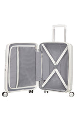 American Tourister SOUNDBOX Spinner Espandibile (4 Ruote) 55 cm Pure White 32G05001 88472-2343
