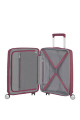 American Tourister Soundbox Trolley Espandibile (4 Ruote) 55Cm Dark Burgundy 88472-2569 32G40001 bagaglio a mano