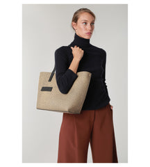 Borbonese Shopping Medium In Graffiti Special Op Naturale 904130H80F15 borbonese borsa donna