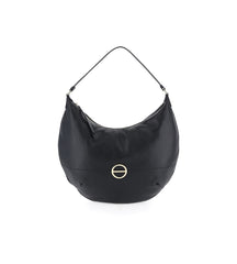 Borbonese Hobo Large In Pelle Borbonissima Nero 913360419100 borbonese borsa donna