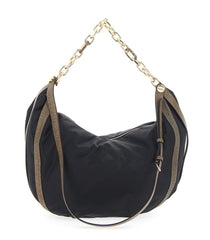 BORBONESE 913936AH9 - BORSA HOBO LARGE OP Naturale Nero