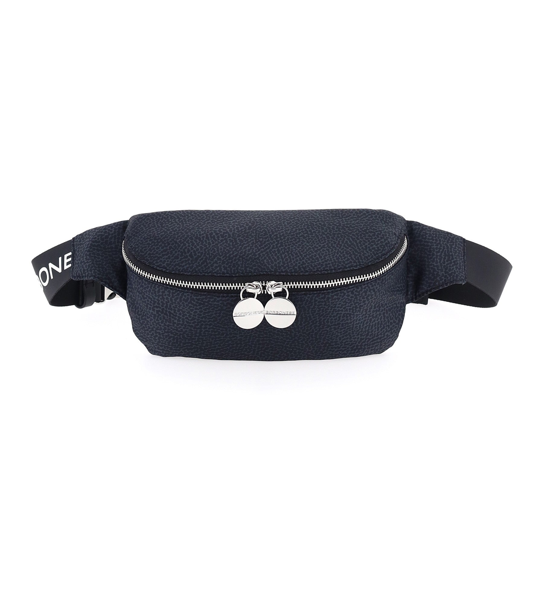 Borbonese Marsupio Medium In Jet Op Nero/nero 933393296150