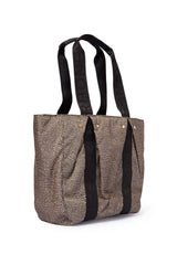 BORBONESE 924164AH1X11 - Shopper donna con nastratura logo