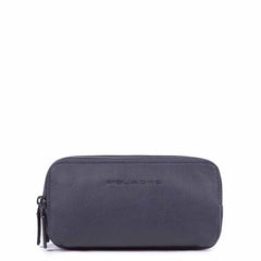 Piquadro Astuccio In Pelle A 3 Cerniere Blu Oceano AC2141B3/BLU4