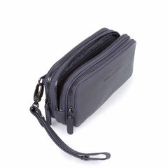 Piquadro Astuccio In Pelle A 3 Cerniere Blu Oceano AC2141B3/BLU4