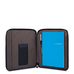 Piquadro Portadocumenti Sottile Formato A5 Con Porta Penne Blu Notte AC3749P16