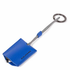 Portachiavi In Pelle Con Cavo Usb Blu Elettrico Piquadro AC4236EM/BLU