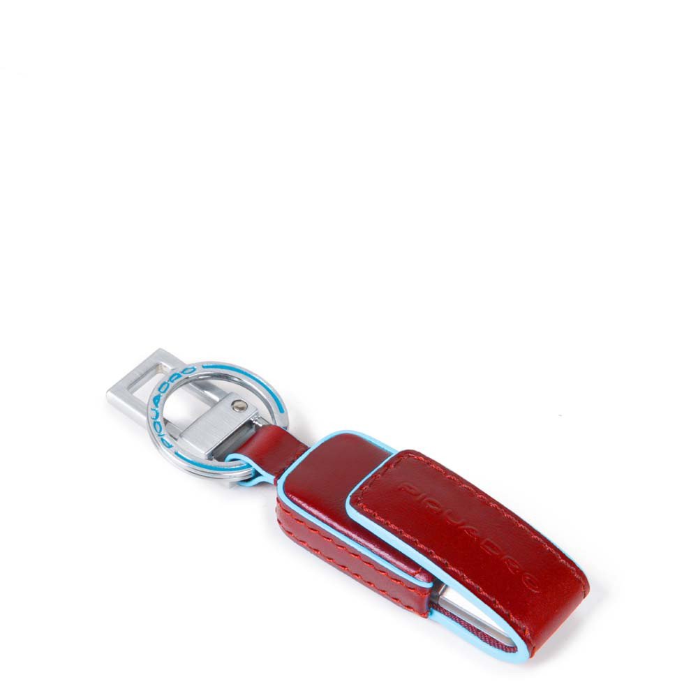Piquadro Portachiavi In Pelle Con Chiavetta Usb Da 16Gb Rosso AC4246B2