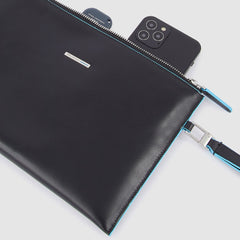 Piquadro AC5099B2/N Pochette Uomo Sottile Porta Ipad®Mini Nero