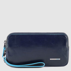 Piquadro AC5187B2R/BLU2 Pochette A Due Scomparti Blu Notte