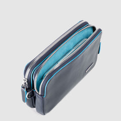 Piquadro AC5187B2R/BLU2 Pochette A Due Scomparti Blu Notte