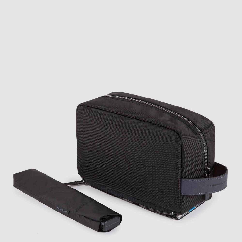 Piquadro AC5414B3/N Pochette Porta Cavi Con Tasca Porta Ombrello Blu Oceano