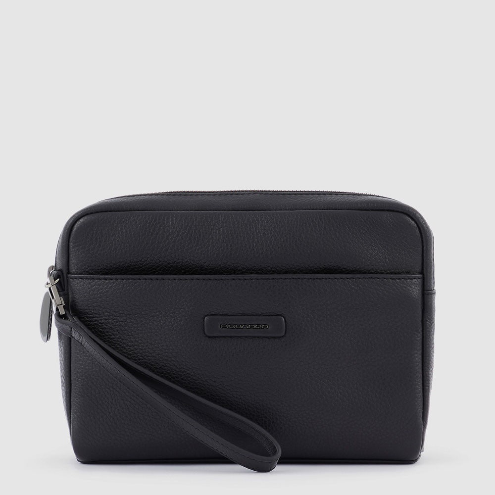 Piquadro AC5592MOS/N Pochette Porta Ipad®Mini Con Manico Rimovibile Nero
