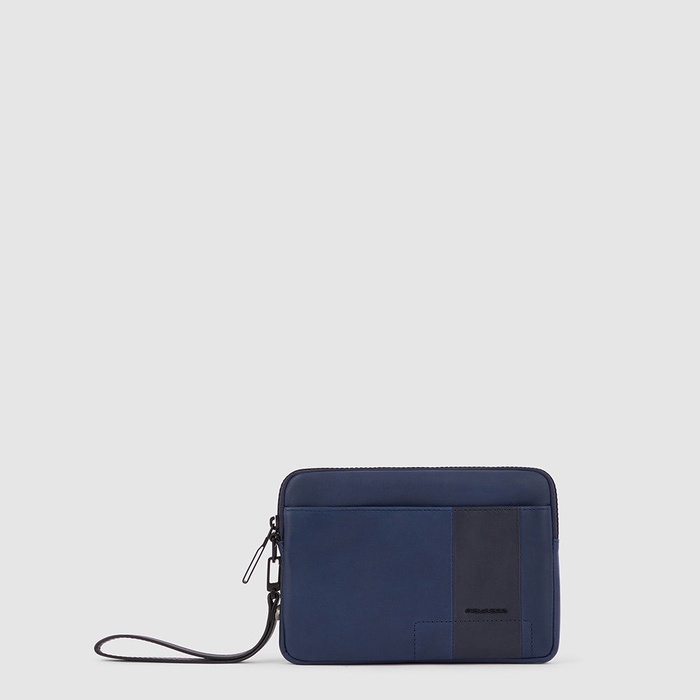 Piquadro AC5946S123R/BLU Pochette Con Porta Carte Di Credito Blu Notte