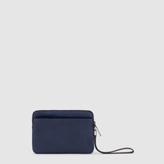 Piquadro AC5946S123R/BLU Pochette Con Porta Carte Di Credito Blu Notte