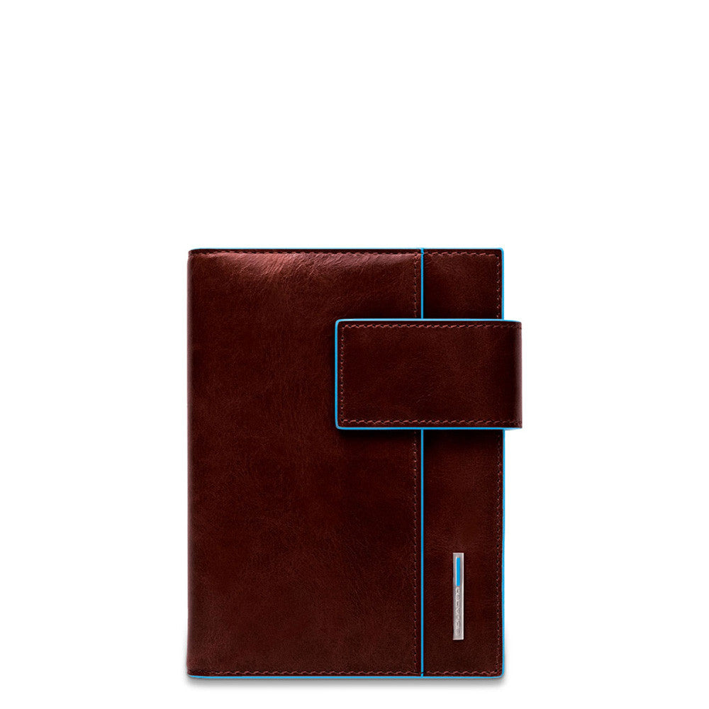 Piquadro Organizer Piccolo In Pelle Con Mogano AG1077B2