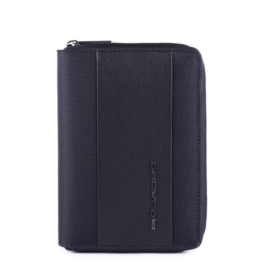 Piquadro Organizer Medio Con Chiusura A Zip Blu AG4527BR