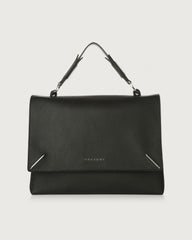 Orciani Borsa a mano piccola Kate in pelle nera B02032MIC-001