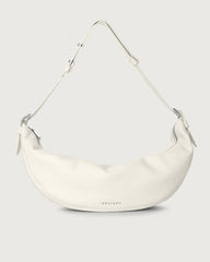 Orciani Borsa A Mezzaluna Bonnie In Pelle Bianco B02054MIC