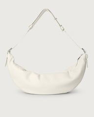 Orciani Borsa A Mezzaluna Bonnie In Pelle Bianco B02054MIC