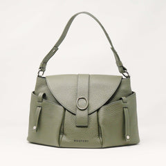 Orciani B02131SOF-OLI Borsa a spalla Rebel Soft in pelle con tracolla