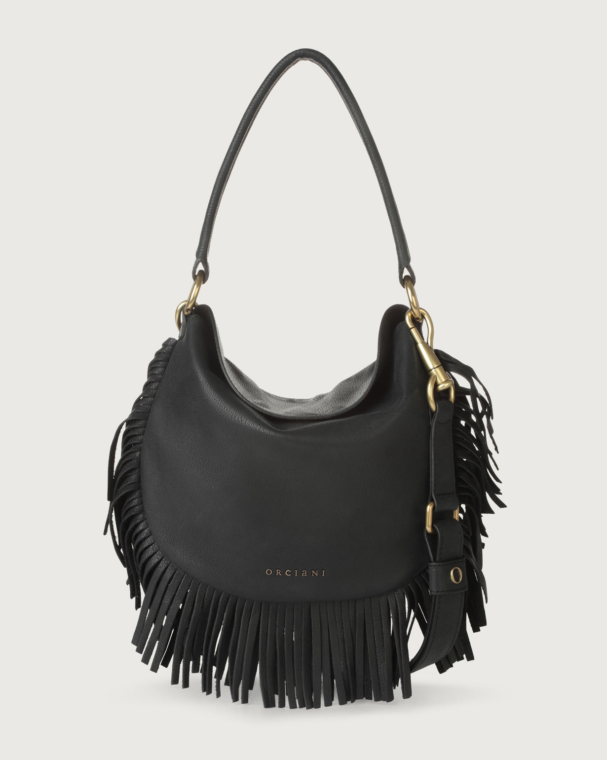 ORCIANI PING CHEVRETTE B02133CSV-NER - BORSA A SPALLA CHEVRETTE SAVAGE