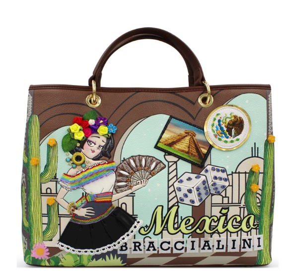 BRACCIALINI B17371-YY818 BORSA BRACCIALINI CARTOLINE POLISYNT UNICO