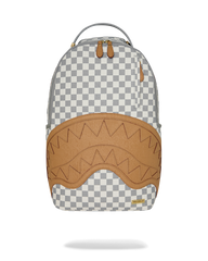 Sprayground Graff Embossed Cream Check DLXSV Backpack
