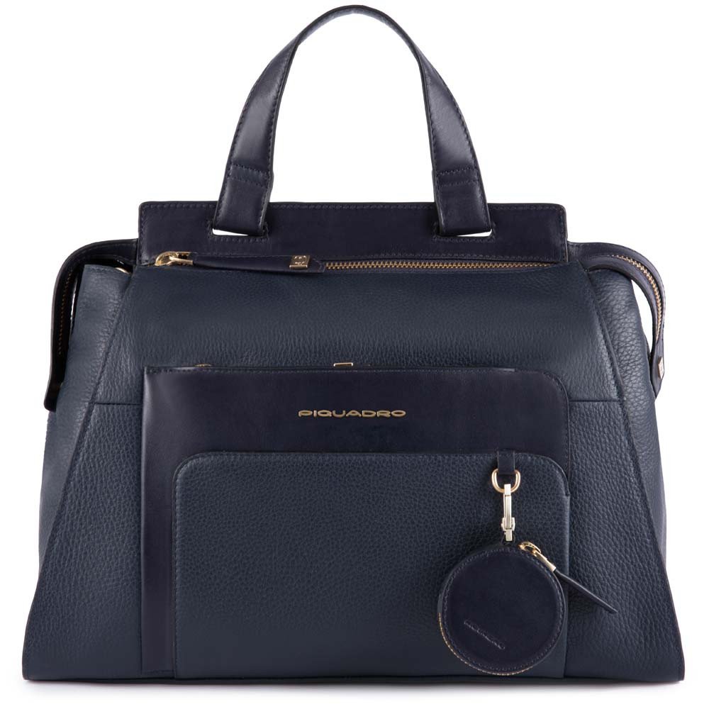 Piquadro Borsa Donna Con Charm Portaspiccioli Blu Notte BD4289S97