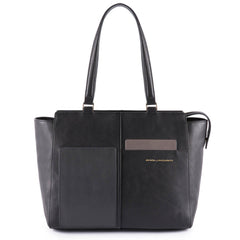 Piquadro Shopping Bag Con Tasca Per Connequ Nero BD4324W100/N