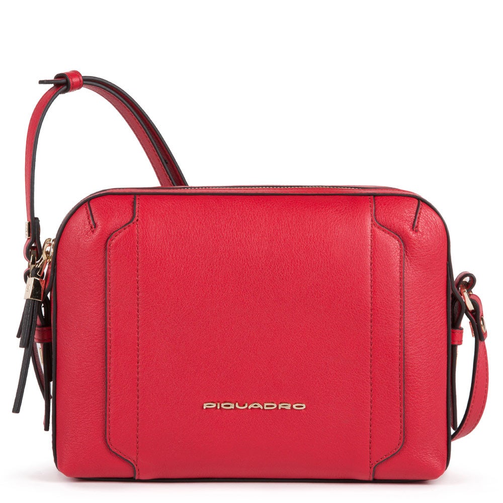 Borsa a Tracolla Piquadro In Pelle Rosso Cardinale BD4870W92/R3