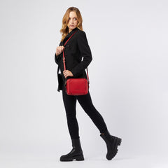 Borsa a Tracolla Piquadro In Pelle Rosso Cardinale BD4870W92/R3