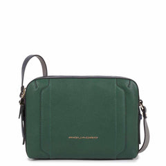 Camera Case 2 Zipper In Pelle Verde/grigio/blu Piquadro BD4870W92/VE2