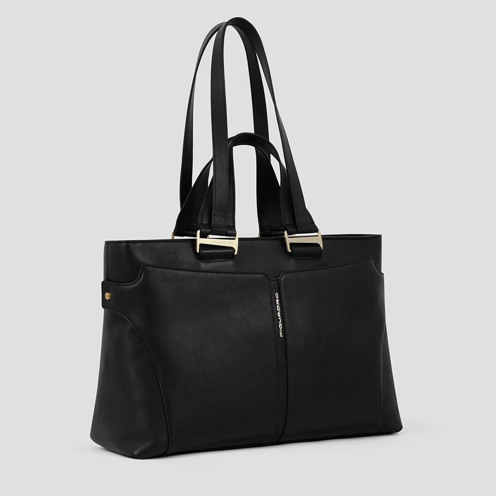 Piquadro BD6129S126/N Borsa Donna Porta Computer 15" Nero