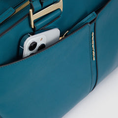 Piquadro BD6129S126/VE Borsa Donna Porta Computer 15,6" Verde Petrolio
