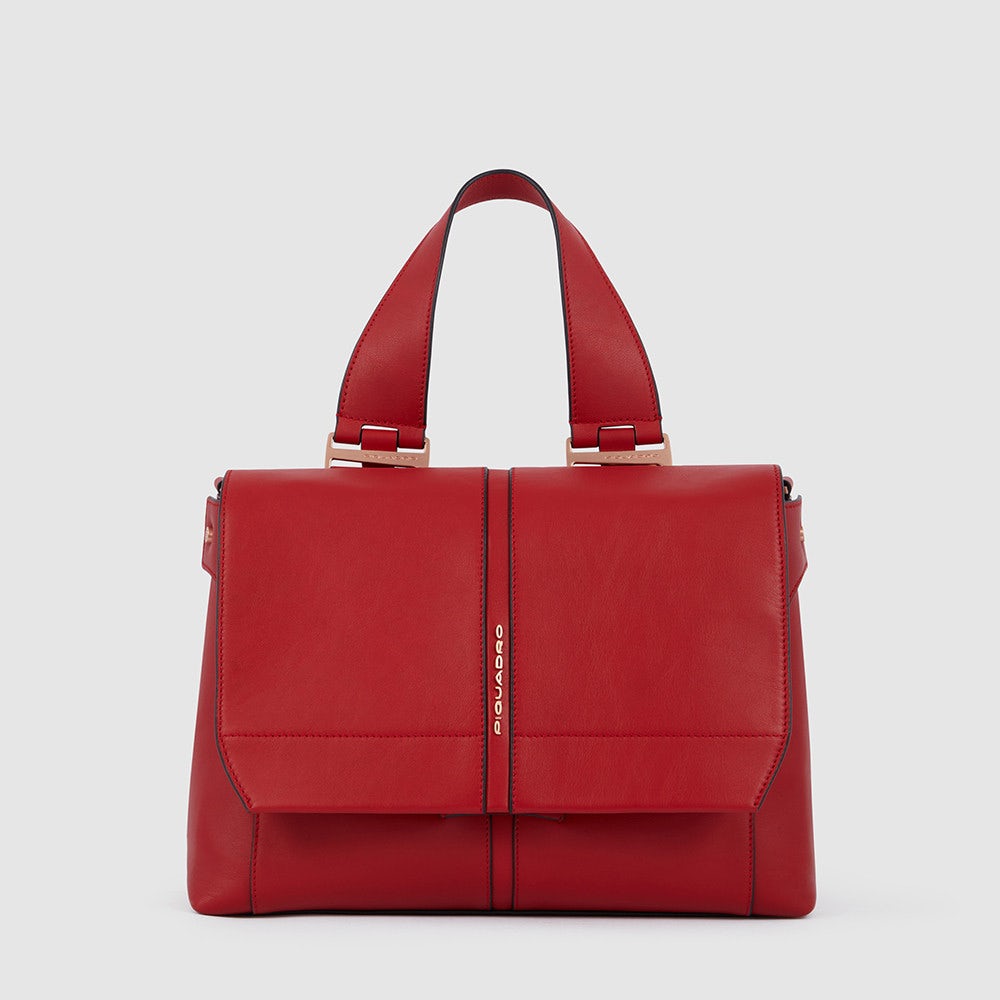 Piquadro BD6132S126/R Tracolla Donna Porta Ipad® Modello Satchel Rosso Ciliegia
