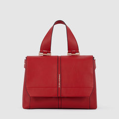 Piquadro BD6132S126/R Tracolla Donna Porta Ipad® Modello Satchel Rosso Ciliegia