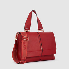 Piquadro BD6132S126/R Tracolla Donna Porta Ipad® Modello Satchel Rosso Ciliegia