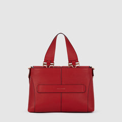 Piquadro BD6132S126/R Tracolla Donna Porta Ipad® Modello Satchel Rosso Ciliegia