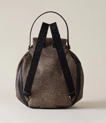 BORBONESE 924178AH1X11 ZAINO M OP NATURALE/NERO