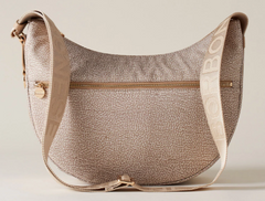 Borbonese 934108I15C75 - LUNA BAG MIDDLE HOBO DI NYLON OP RICICLATO E PELLE