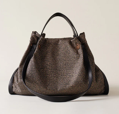 BORBONESE 924177AH1X11 BORSA SHOPPING L. OP NATURALE/NERO